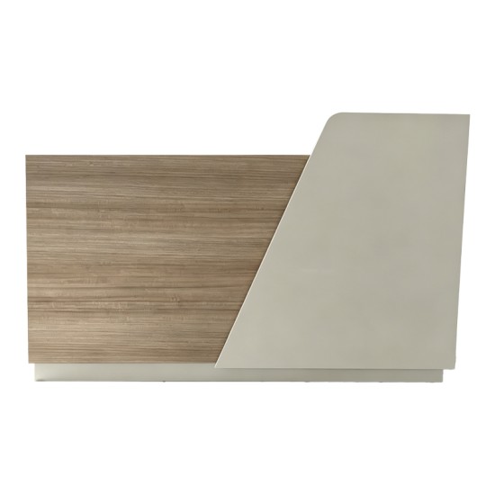 Γραφείο reception Stark  σε oak-μπεζ απόχρωση 180x60x105εκ