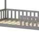 Παιδικό κρεβάτι Callan τ.Montessori με κιγκλίδωμα ξύλο πεύκου σε γκρι απόχρωση 90x190εκ Παιδικό κρεβάτι Callan τ.Montessori με κιγκλίδωμα ξύλο πεύκου σε γκρι απόχρωση 90x190εκ