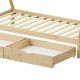 Παιδικό κρεβάτι Lalitto τ.Montessori με 2 συρτάρια τ.Montessori ξύλο πεύκου σε φυσική απόχρωση 90x190εκ Παιδικό κρεβάτι Lalitto τ.Montessori με 2 συρτάρια τ.Montessori ξύλο πεύκου σε φυσική απόχρωση 90x190εκ