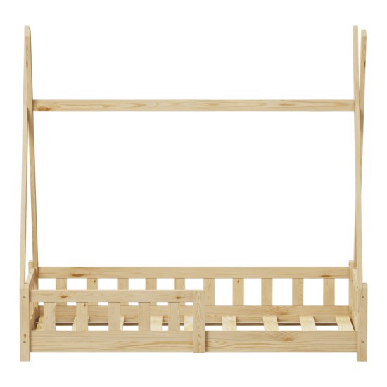 Παιδικό κρεβάτι Noam τ.Montessori με κιγκλίδωμα ξύλο πεύκου σε φυσική απόχρωση 70x140εκ Παιδικό κρεβάτι Noam τ.Montessori με κιγκλίδωμα ξύλο πεύκου σε φυσική απόχρωση 70x140εκ