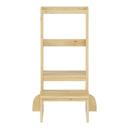 Παιδικός πύργος εκμάθησης Chiquel  τ. Montessori ξύλο σε φυσική απόχρωση 45.7x51x90εκ