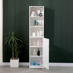 Ντουλάπι-στήλη Desilia  mdf λευκό 37x30x160εκ