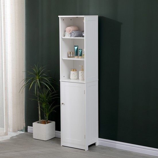 Ντουλάπι-στήλη Desilia  mdf λευκό 37x30x160εκ--(Eλάχ.Ποσότητα:)
