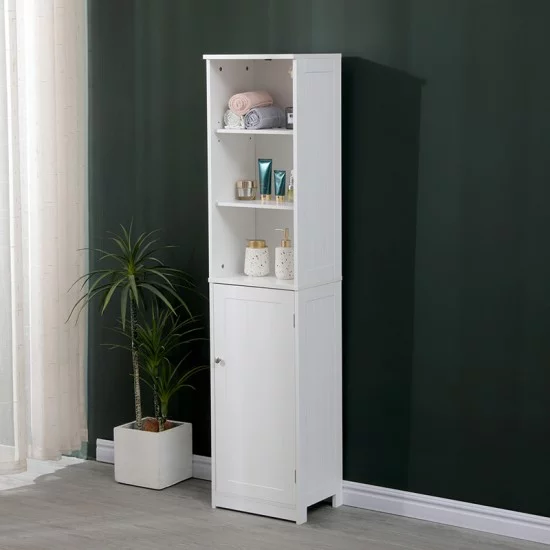 Ντουλάπι-στήλη Desilia  mdf λευκό 37x30x160εκ