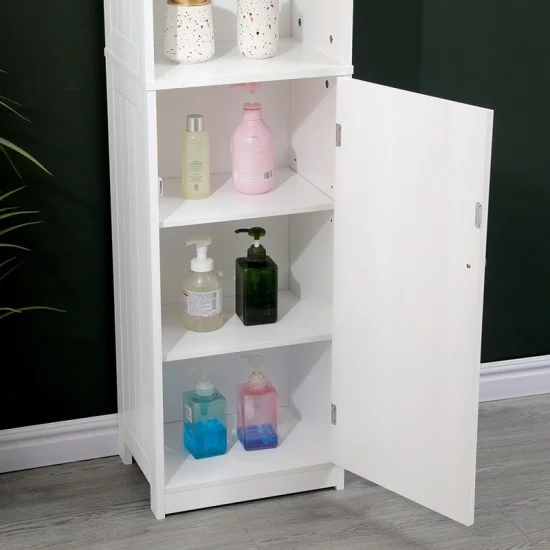 Ντουλάπι-στήλη Desilia  mdf λευκό 37x30x160εκ