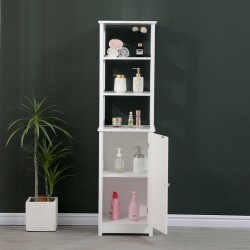 Ντουλάπι-στήλη Larben  mdf λευκό 40x33x150εκ