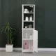 Ντουλάπι-στήλη Larben  mdf λευκό 40x33x150εκ
