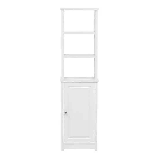 Ντουλάπι-στήλη Larben  mdf λευκό 40x33x150εκ
