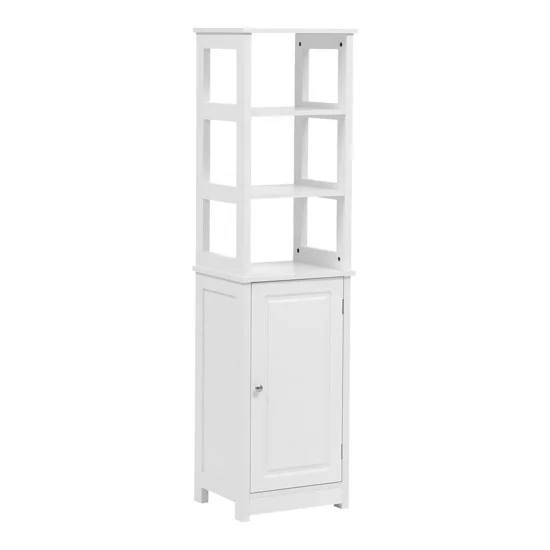 Ντουλάπι-στήλη Larben  mdf λευκό 40x33x150εκ
