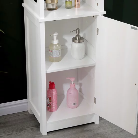 Ντουλάπι-στήλη Larben  mdf λευκό 40x33x150εκ