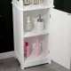 Ντουλάπι-στήλη Larben  mdf λευκό 40x33x150εκ