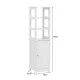 Ντουλάπι-στήλη Larben  mdf λευκό 40x33x150εκ