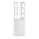 Ντουλάπι-στήλη Larben  mdf λευκό 40x33x150εκ