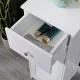 Ντουλάπι-στήλη Chesy  mdf λευκό 32x30x87εκ