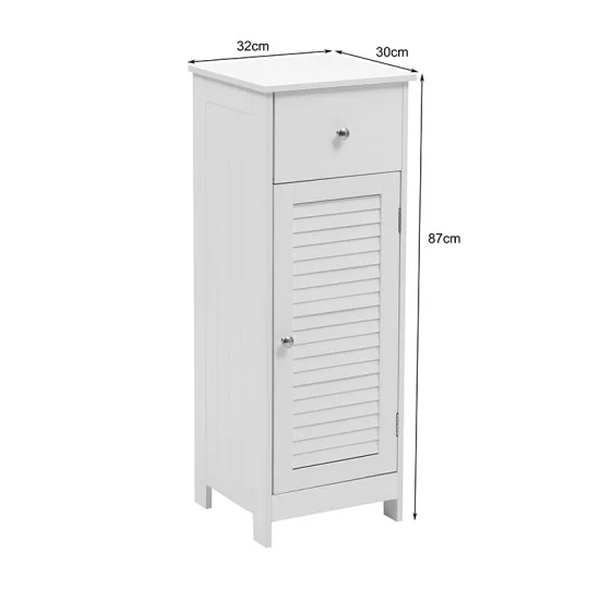 Ντουλάπι-στήλη Chesy  mdf λευκό 32x30x87εκ