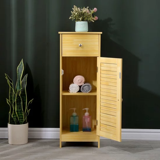Ντουλάπι-στήλη Chesy  mdf σε φυσική απόχρωση 32x30x87εκ