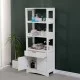 Ντουλάπι-στήλη Sejo  mdf λευκό 60x32.5x154εκ
