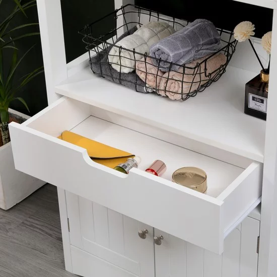 Ντουλάπι-στήλη Sejo  mdf λευκό 60x32.5x154εκ