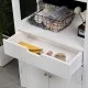 Ντουλάπι-στήλη Sejo  mdf λευκό 60x32.5x154εκ