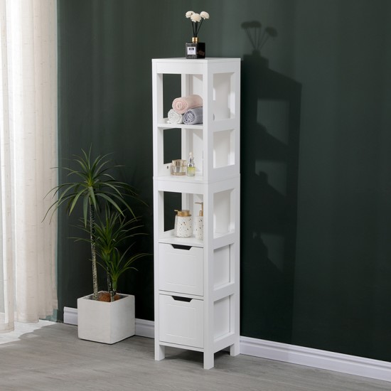 Ντουλάπι-στήλη Kelby  mdf λευκό 30x30x144εκ--(Eλάχ.Ποσότητα:)