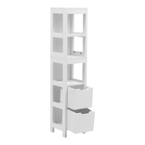 Ντουλάπι-στήλη Kelby  mdf λευκό 30x30x144εκ