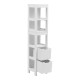 Ντουλάπι-στήλη Kelby  mdf λευκό 30x30x144εκ--(Eλάχ.Ποσότητα:)
