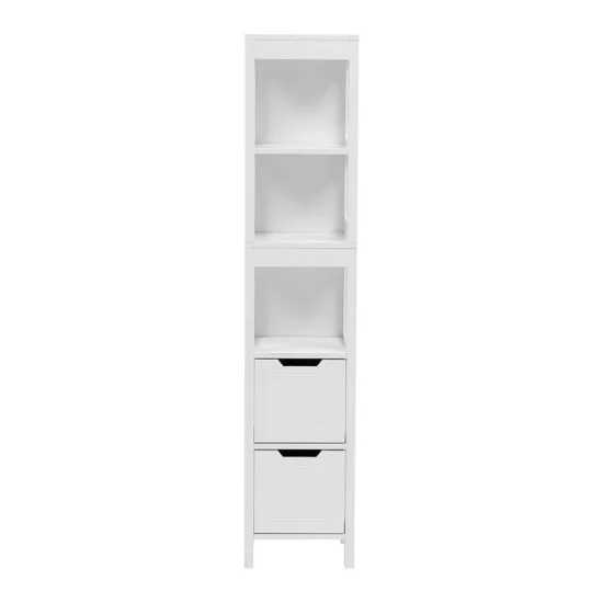 Ντουλάπι-στήλη Kelby  mdf λευκό 30x30x144εκ