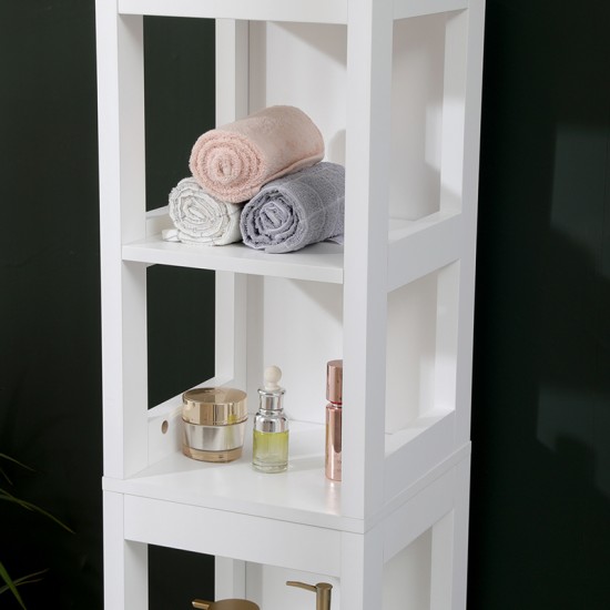 Ντουλάπι-στήλη Kelby  mdf λευκό 30x30x144εκ--(Eλάχ.Ποσότητα:)