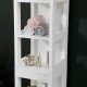 Ντουλάπι-στήλη Kelby  mdf λευκό 30x30x144εκ