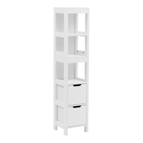 Ντουλάπι-στήλη Kelby  mdf λευκό 30x30x144εκ--(Eλάχ.Ποσότητα:)