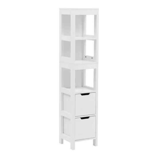 Ντουλάπι-στήλη Kelby  mdf λευκό 30x30x144εκ