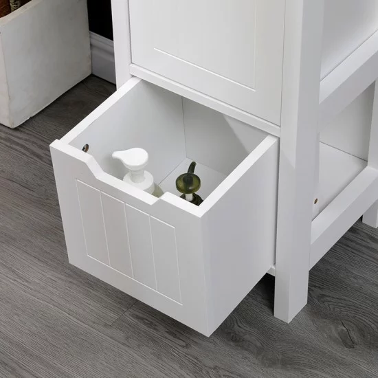 Ντουλάπι-στήλη Kelby  mdf λευκό 30x30x144εκ