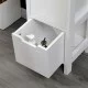 Ντουλάπι-στήλη Kelby  mdf λευκό 30x30x144εκ