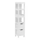 Ντουλάπι-στήλη Kelby  mdf λευκό 30x30x144εκ