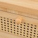Συρταριέρα Scandy  ξύλο πεύκου-rattan σε φυσική απόχρωση 34.5x26x78.5εκ
