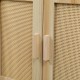Συρταριέρα Scandy  ξύλο πεύκου-rattan σε φυσική απόχρωση 34.5x26x78.5εκ