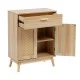 Μπουφές Scandy  ξύλο πεύκου-rattan σε φυσική απόχρωση 60x30x80εκ