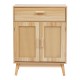 Μπουφές Scandy  ξύλο πεύκου-rattan σε φυσική απόχρωση 60x30x80εκ