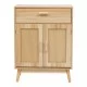 Μπουφές Scandy  ξύλο πεύκου-rattan σε φυσική απόχρωση 60x30x80εκ