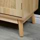 Μπουφές Scandy  ξύλο πεύκου-rattan σε φυσική απόχρωση 60x30x80εκ