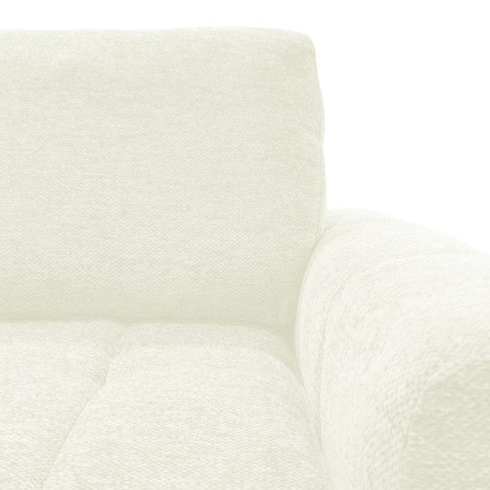 Γωνιακός αναστρέψιμος καναπές-κρεβάτι Vivad  ύφασμα σε μπεζ απόχρωση 275x164x91εκ