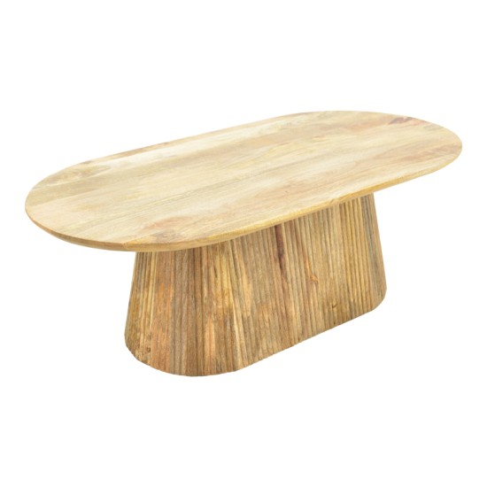 Τραπέζι σαλονιού Aithra  μασίφ ξύλο μάνγκο σε φυσική απόχρωση 120x60x42εκ