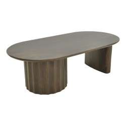 Τραπέζι σαλονιού Flute  wenge μασίφ ξύλο μάνγκο 130x65x40εκ