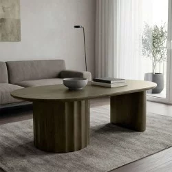 Τραπέζι σαλονιού Flute  wenge μασίφ ξύλο μάνγκο 130x65x40εκ