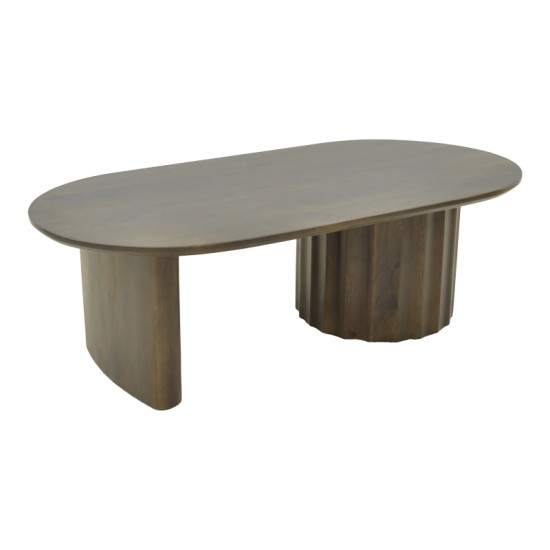 Τραπέζι σαλονιού Flute  wenge μασίφ ξύλο μάνγκο 130x65x40εκ