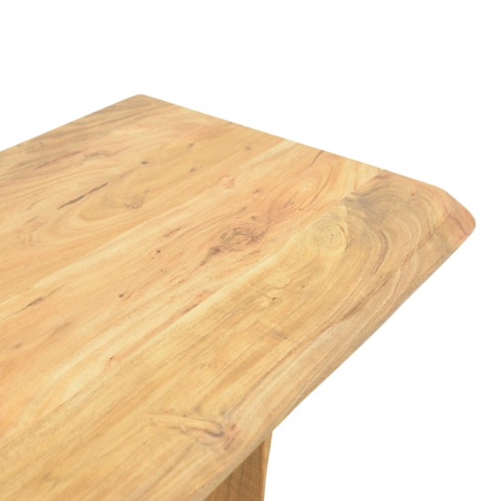 Κονσόλα Mende  μασίφ ξύλο ακακίας σε φυσική απόχρωση 110x50x76εκ