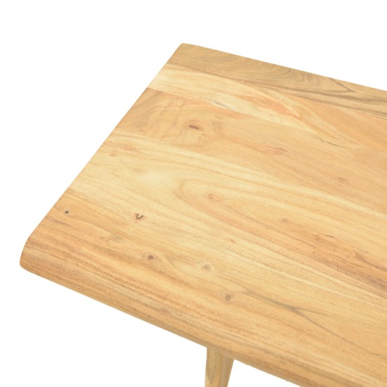 Κονσόλα Mende  μασίφ ξύλο ακακίας σε φυσική απόχρωση 110x50x76εκ