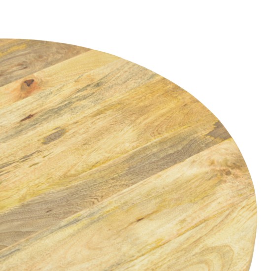 Τραπέζι σαλονιού Orban  μασίφ μάνγκο ξύλο σε φυσική απόχρωση Φ80x45εκ