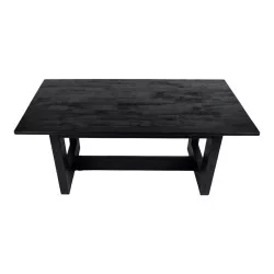 Τραπέζι Senza  μαύρο μάνγκο ξύλο 180x90x76εκ