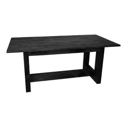 Τραπέζι Senza  μαύρο μάνγκο ξύλο 180x90x76εκ
